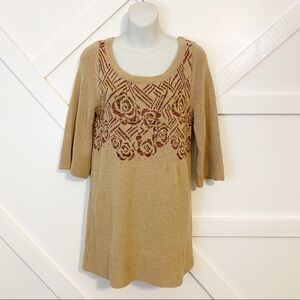 Free People Desert Rose Wool Sweater Tunic Sz XS
